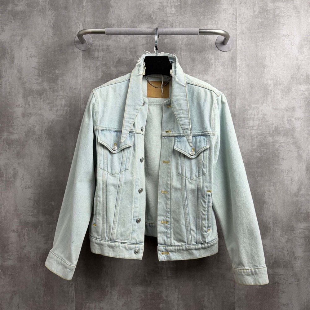 Authentic Balenciaga Pale Blue Denim Jacket